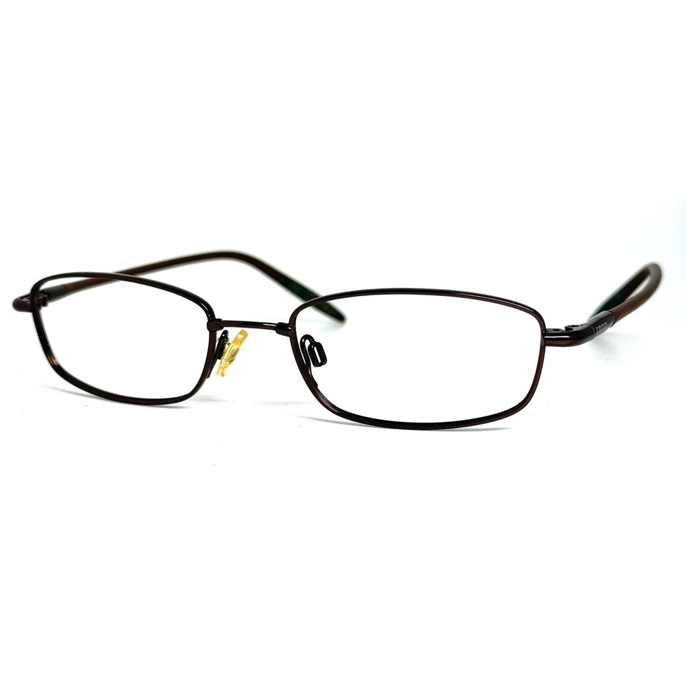 IZOD Brown Metal Rectangular Eyeglass Frames 50-18 25058